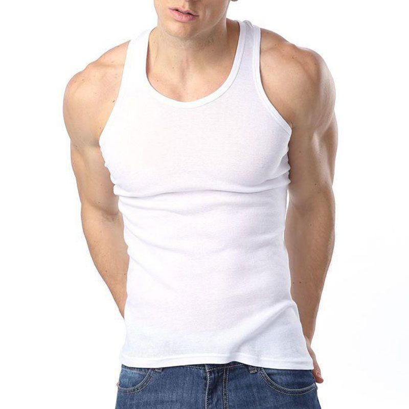 남성용 바디 런닝 L사이즈 (화이트)