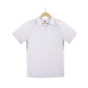 남성 스포츠 스판덱스 폴로 반팔 티셔츠 흰색 (L사이즈)